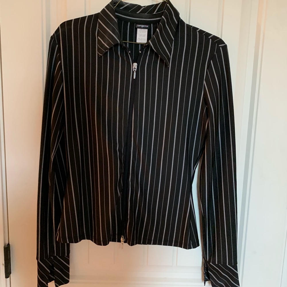 Zip up dress shirt
